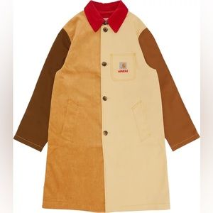 MARNI + Carhartt WIP color-block cotton and corduroy coat - Medium - NWT !!